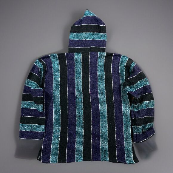 Mr Baja Hippie Surfer Beach Hipster Mexican Hoodie Pullover Size L - Picture 2 of 6